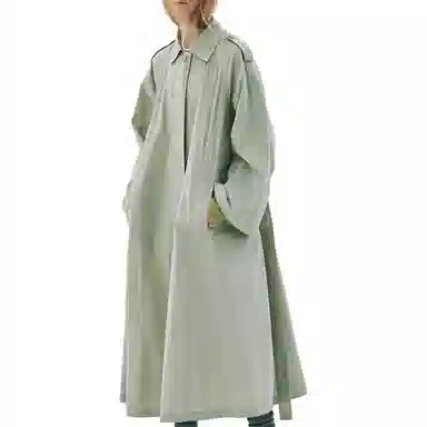 MARDI MERCREDI SS25 BELTED TRENCH COAT RAGLAN_MINT