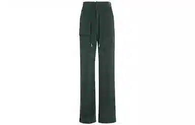 美洋 纯色高腰系带阔腿长裤 女款