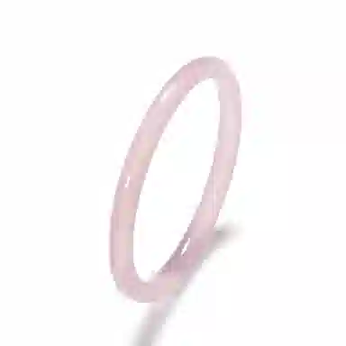 【优质臻品】 熊银匠 胭脂粉素玉贵妃美人镯 新中式国风 温婉优雅古典汉服旗袍古风 甜美气质百搭显白贵气感 玉髓 手镯 女款