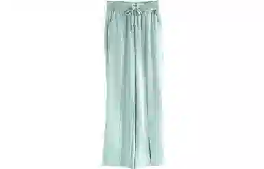 恒源祥 纯色开叉阔腿休闲裤 女款