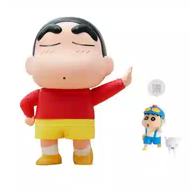 简动文创 蜡笔小新大娃大号公仔 比例手办