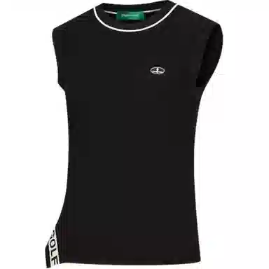 比音勒芬 徽标圆领套头修身马甲 女款