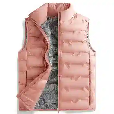 木林森 日常通勤防风防寒内里拉链口袋宽松立领休闲马甲 女款