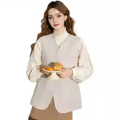 法文箱子 简约休闲通勤马甲 女款