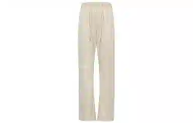 美洋 拼贴纯色高腰直筒长裤 女款