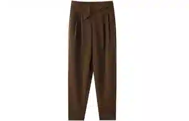 恒源祥 高腰不规则哈伦休闲裤 女款