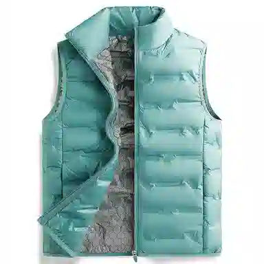 木林森 日常通勤防风防寒内里拉链口袋宽松立领休闲马甲 女款