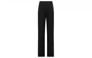 美洋 纯色直筒高腰开叉休闲裤 女款