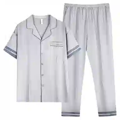 潞优野 短袖长裤高端家居服睡衣套装 男款