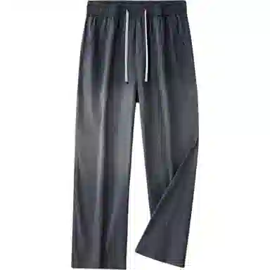 希越 宽松直筒垂感渐变抽绳休闲裤 男款