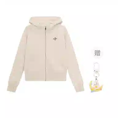 柏黛妃 连帽修身短款纯色卫衣 女款