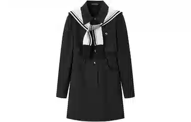 太平鸟 工装衬衫连衣裙 女款 黑色