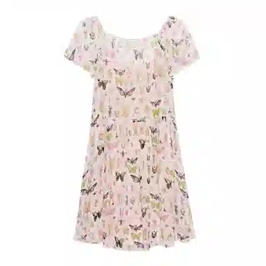 RED VALENTINO Insect Print Backless Dress