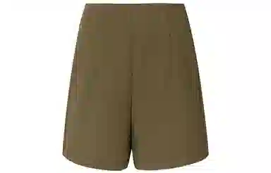 美洋 纯色高腰直筒短裤 女款