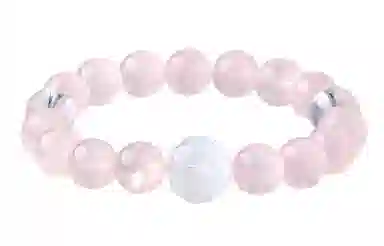 石头记 正缘招桃花 新中式 甜美高级感 轻奢气质百搭纳福 转运 礼盒款天然 粉水晶 手串 女款