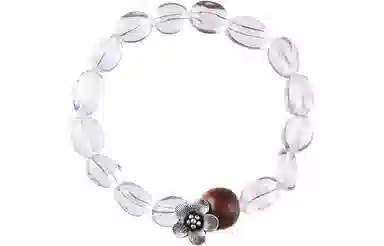 石头记 原创设计师款沉香 晶莹剔透 温润柔和细腻 净心 清冷氛围感天然 白水晶 手串 女款