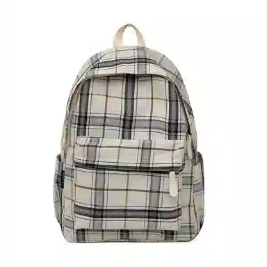 宝琳卡 时尚格子初中高中学生 尼龙 双肩包 男女同款情侣款 多色