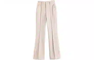 【dme】 纯色高腰喇叭休闲西装裤 女款 米色