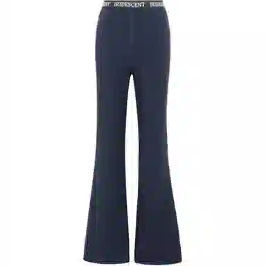 美洋 肌理弹力修身长裤休闲裤 女款 深蓝色