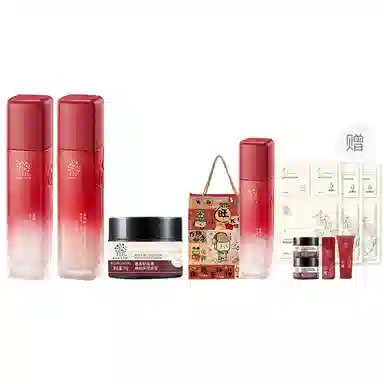 善草纪 玫瑰净皙亮采水乳护肤套装 滋养亮肤润泽 淡纹滋润维稳舒缓