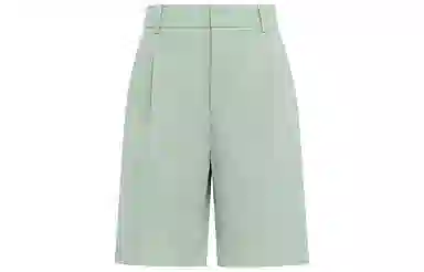 美洋 舒适高腰休闲短裤 女款 石绿色