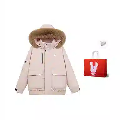玉儿恋 韩系学院风甜美工装多口袋毛领甜心学院派高级感小众风小个子棉服 女款