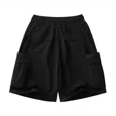 敦煌博物馆 美式街头多口袋机能飘带宽松薄款轻量化篮球裤百搭运动五分裤休闲短裤 男女同款