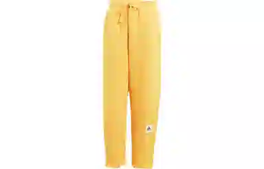 adidas Lounge French Terry Barrel-Leg Pants Logo