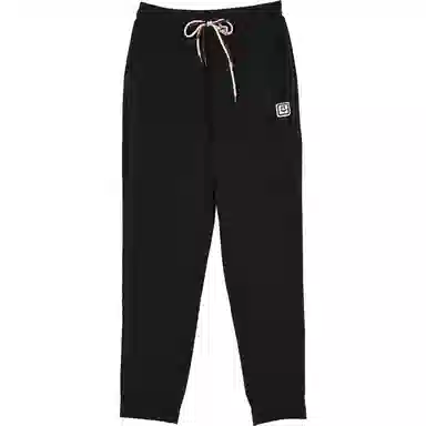 她池 高腰宽松纯色休闲裤 女款