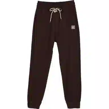 她池 高腰宽松纯色休闲裤 女款