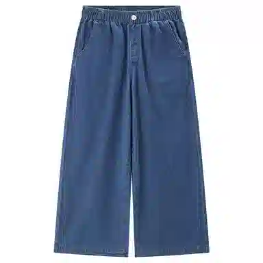 佐丹奴 纯棉薄松紧腰阔腿牛仔裤 女款