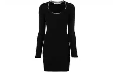Alexander Wang FW21 Logo Jacquard Dress