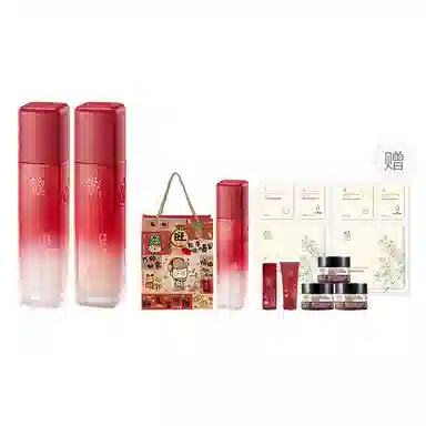 善草纪 玫瑰净皙亮采水乳护肤套装 滋养亮肤润泽 淡纹滋润维稳舒缓