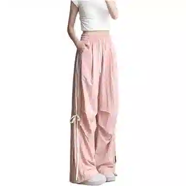 沐晓欣 宽松舒适纯色休闲裤 女款