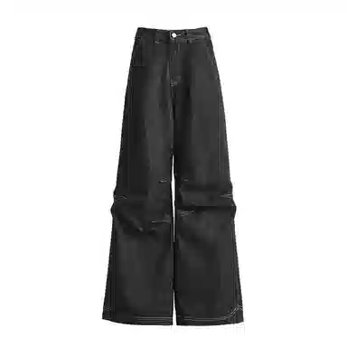 JUFU Wide Leg Jeans Black