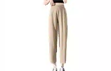 【dme】松紧腰直筒九分西装裤 女款