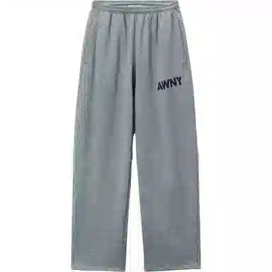 Alexander Wang Logo Elastic Pants Gray