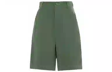 美洋 纯色不规则高腰五分短裤 女款 薄荷绿