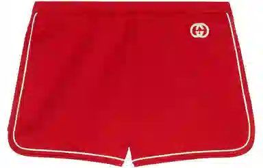 Gucci SS21 Knit Shorts Red