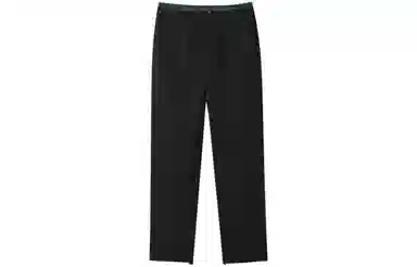 【dme】 纯色拉链直筒开叉九分西装裤 女款 黑色