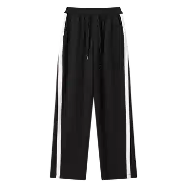 欧迪芬 拼接垂感阔腿休闲裤 女款