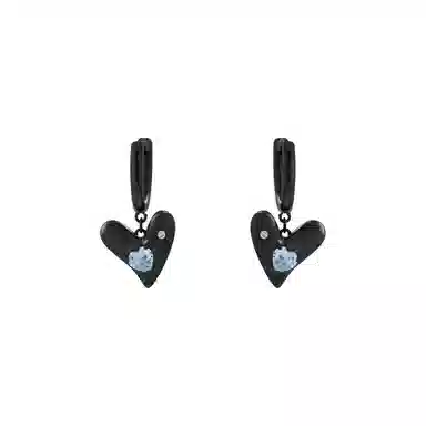 指尖瑰宝 甜酷风桃心个性时尚甜美日常通勤百搭高级感小众气质 铜 耳环 女款