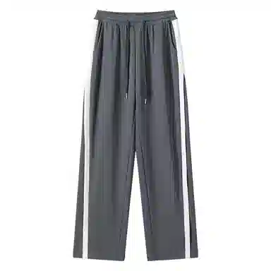 欧迪芬 拼接垂感阔腿休闲裤 女款