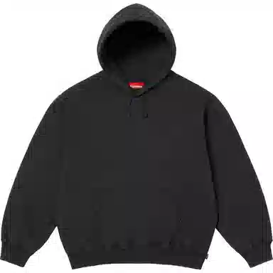 Supreme SS25 Frayed Hooded Sweatshirt logo
