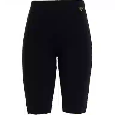 PRADA SS22 High Waist Shorts Black