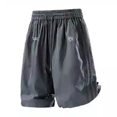 普鲁士多特蒙德 美式复古三条杠凉感速干运动五分休闲短裤 男女同款