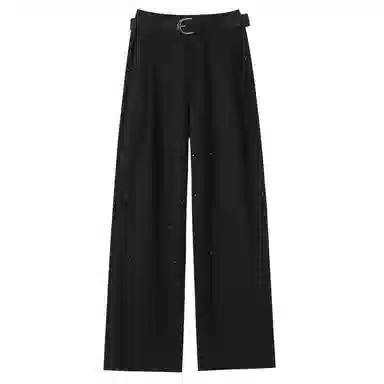 思蓓儿 亮片烫钻高腰窄版阔腿裤休闲裤 女款