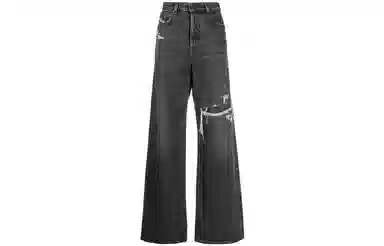 DIESEL FW22 Wide Leg Jeans Charcoal