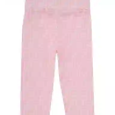 FENDI Pink Jersey Leggings With Logo