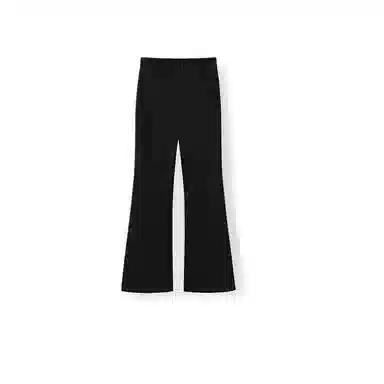 潞优野 韩系微喇高腰休闲裤 女款 黑色